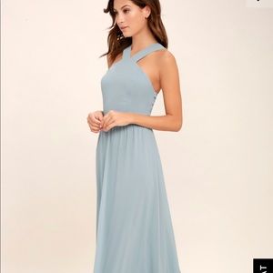 Air of romance light blue dress